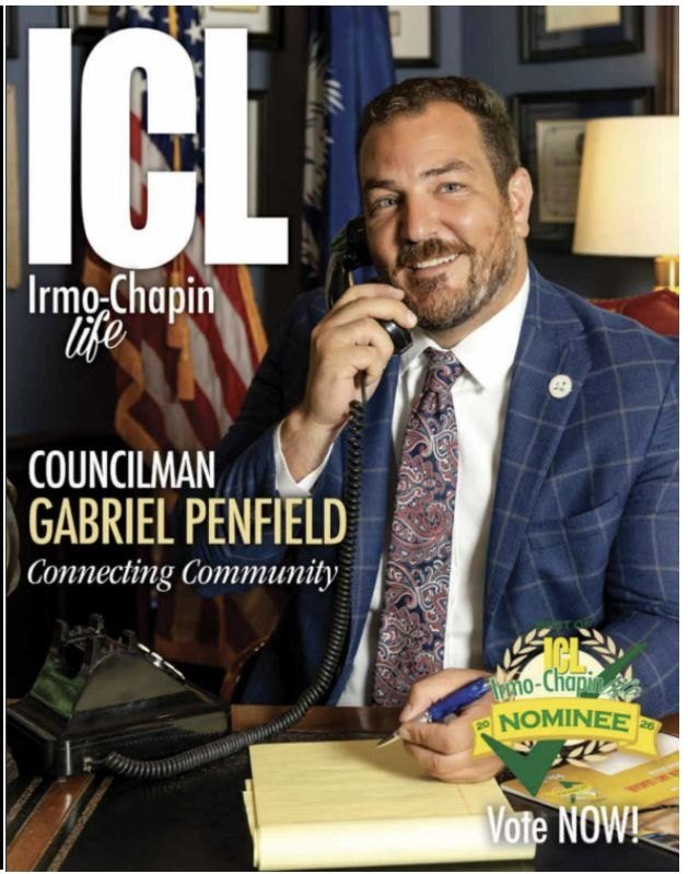 Irmo-Chapin Life cover featuring Councilman Gabriel Penfield