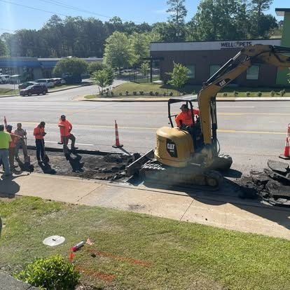 Road repair underway