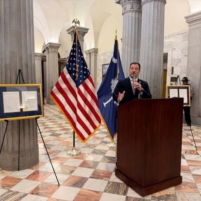 Speaking at the State House