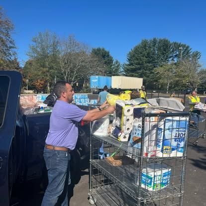 Loading donated supplies