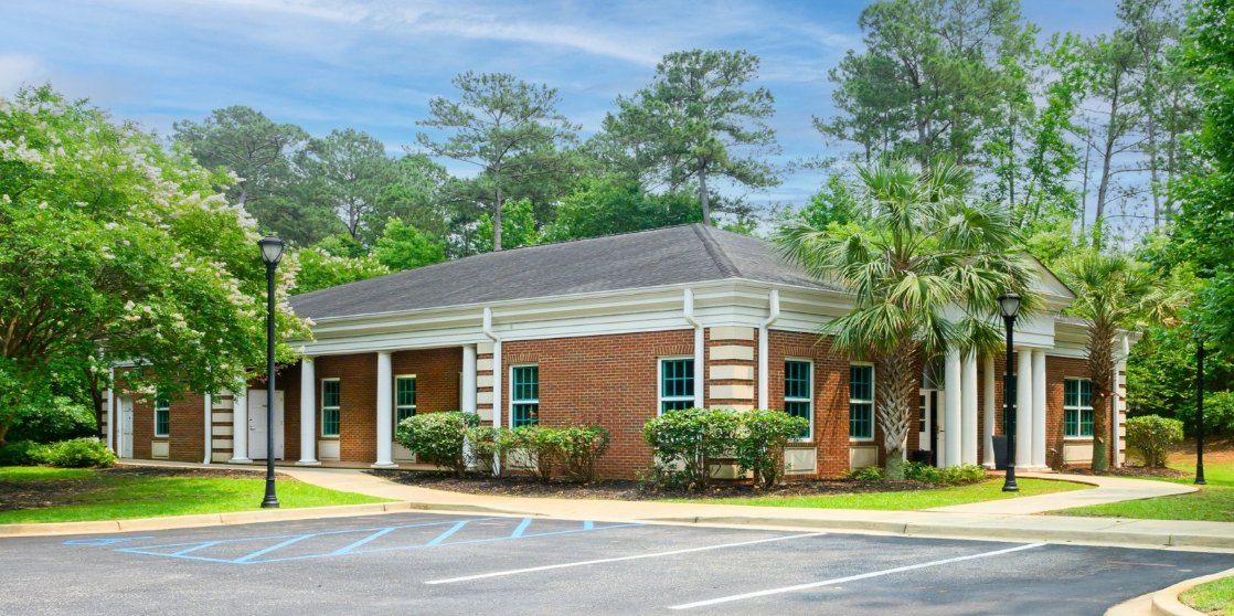 The brick office building at 7326 College Street in Irmo