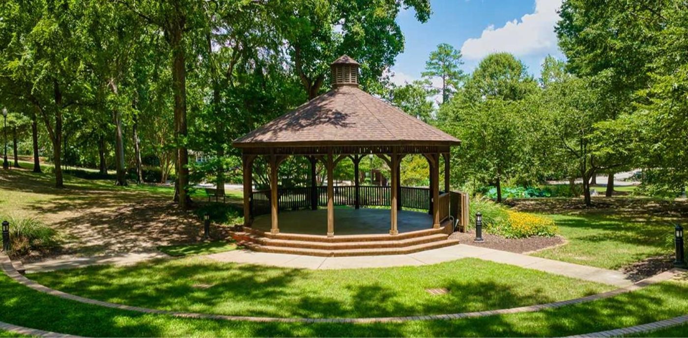 The gazebo at Whitt Cline Community Park